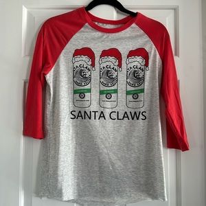 White Claws Santa Top